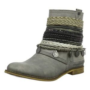 Bullboxer Boho Biker Western Ankle Booties